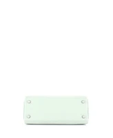 Pre-Owned HERMES Kelly 25 Handbag Grey Clemence with Palladium Hardware