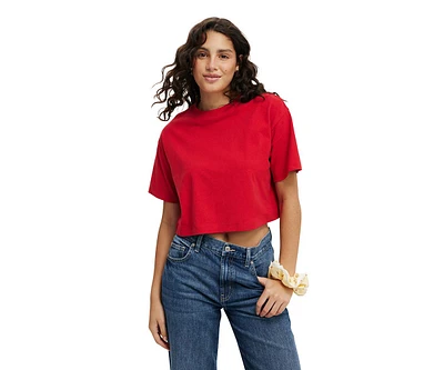 Cotton On Women's Cropped Boxy Tee