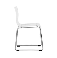 LeisureMod Lima Modern Acrylic Chair
