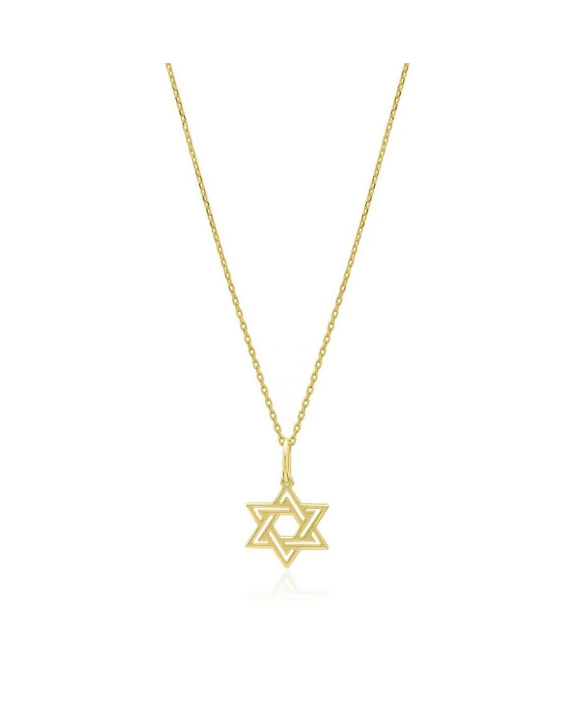 The Lovery Double Gold Star of David Necklace 14K Gold