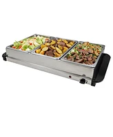 Elite Cuisine 5 Quart Stainless Steel Electric Buffet Server
