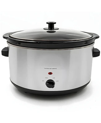 Elite Cuisine 8.5 Quart Stainless Steel Slow Cooker