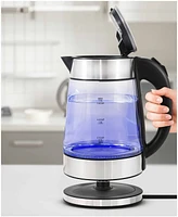 Elite Cuisine 1.8 Quart Cordless Glass Kettle