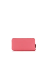 Pre-Owned HERMES Long Azap Zip Around Wallet Silk'in Epsom