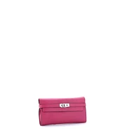 Pre-Owned HERMES Long Kelly Wallet Chevre Mysore
