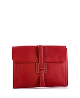 Pre-Owned HERMES Gm Jige Clutch Epsom