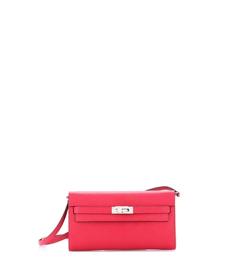 Pre-Owned HERMES Kelly To Go Wallet Chevre Mysore
