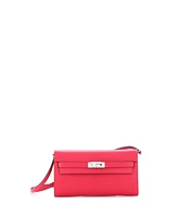 Pre-Owned HERMES Kelly To Go Wallet Chevre Mysore