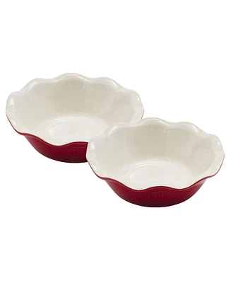 Emile Henry Ceramic 5" Mini Pie Dish, Set of 2