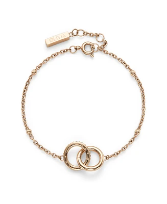 Olivia Burton Infinite Rose Gold Tone Bracelet