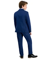 B By Brooks Brothers Navy Sharkskin Suit Jacket, Big Boys