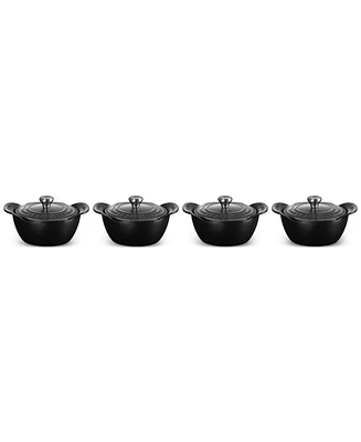 Le Creuset Enameled Cast Iron Covered Mini Round Cocottes, Set of 4