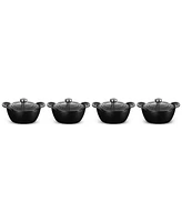 Le Creuset Enameled Cast Iron Covered Mini Round Cocottes, Set of 4