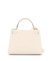 Pre-Owned Hermes Kelly Handbag Light Epsom with Gold Hardware