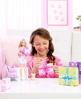 Barbie Party Unboxed Pet Birthday Series Doll & Accessories, Birthday Bows Set with 10 Surprises