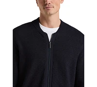 Perry Ellis Men's Geometric Jacquard Bomber Jacket