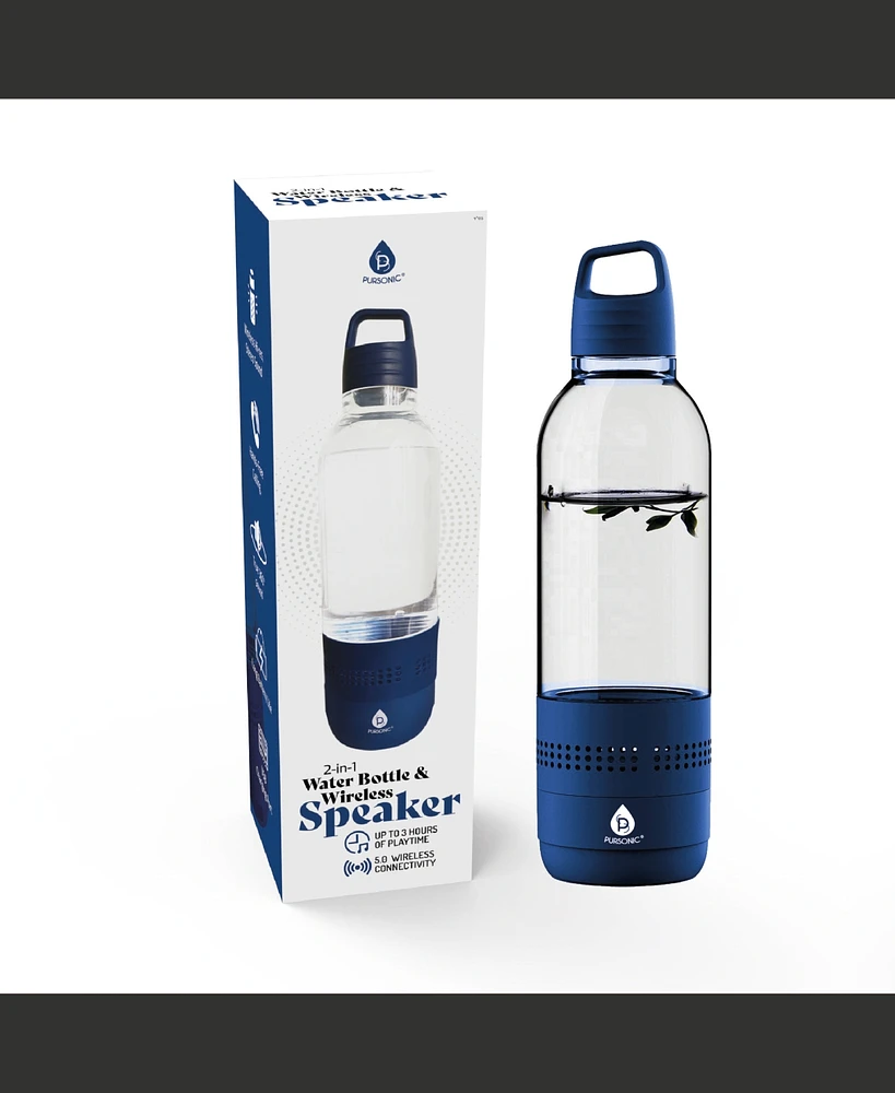 Pursonic 2-in-1 Water Bottle with Built-In Wireless Speaker