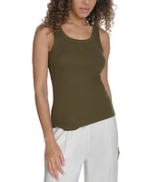 Starter Women's Cotton-Blend Ribbed Racerback Tank Top