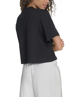 Starter Women's Cotton Monogram Relaxed Cropped T-Shirt