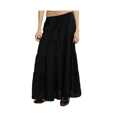 Cotton On Women's Haven Tiered Maxi Skirt