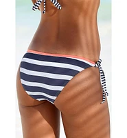 Lascana Women's Striped Cheeky Bikini Swimsuit Bottom