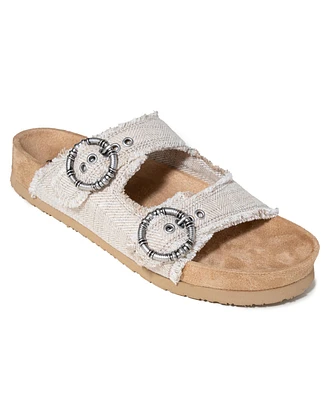 Minnetonka Women's Georgine Buckle Slide Sandals