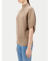 Gobi Cashmere Women's 100% Short-Sleeve Turtleneck