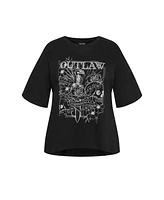 Plus Oversized Angels Tee