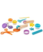 Melissa and Doug Kids' Cut, Sculpt & Stamp Clay Play Set