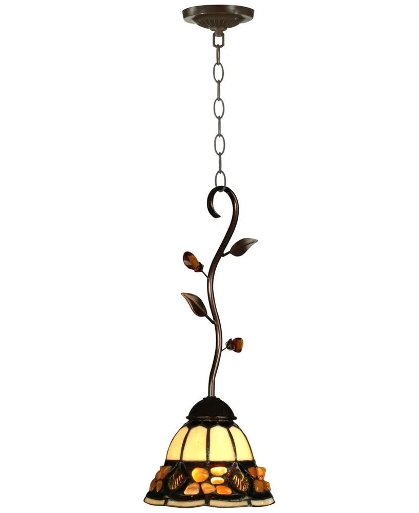 Dale Tiffany Pebble Stone Mini Metal Pendant Light