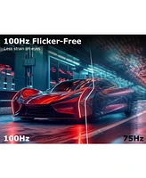 XGaming 24 Inch Monitor, Fhd 100Hz 1080P, Ips 16:9 Frameless Computer Monitor, 99% sRGB, Low Blue Light Eye Care, FreeSync, Pc Screen Built-in Speaker