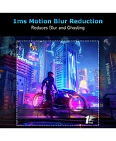 XGaming 27 inch Gaming Monitor, Qhd 2560 1440p, 144Hz/165Hz 99% sRGB, Frameless Ips Screen, 1ms, FreeSync, Hdmi DisplayPort, Monitor with Built-in Spe