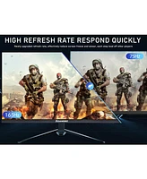 XGaming 27 inch Gaming Monitor, Qhd 2560 1440p, 144Hz/165Hz 98% sRGB, 1ms, FreeSync, Dual Hdmi&DisplayPort, Built-in Speakers and Led Rainbow Light, F