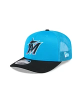 New Era Men's Blue Miami Marlins 2025 Spring Training 9SEVENTY Stretch-Snap Hat