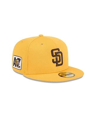 New Era Men's Yellow San Diego Padres 2025 Spring Training 59FIFTY Fitted Hat