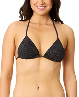 Salt + Cove Juniors' Metallic Triangle Bikini Top, Exclusively at Macy's