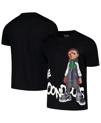 Virtual Thread Men's Black The Boondocks Riley Graffiti T-Shirt