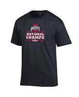 Champion Men's Black Ohio State Buckeyes College Football Playoff 2024 National Champions Schedule T-Shirt