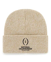 '47 Brand Men's Khaki Ohio State Buckeyes College Football Playoff 2025 National Championship Game Cuffed Knit Hat with Pom