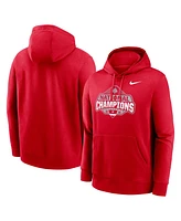 Nike Men's Scarlet Ohio State Buckeyes College Football Playoff 2024 National Champions Logo Pullover Hoodie