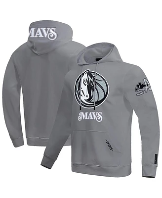 Pro Standard Men's Gray Dallas Mavericks 2024/25 City Edition Chenille Applique Pullover Hoodie