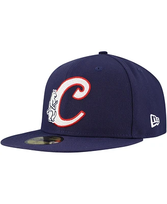 New Era Men's Royal Chicago Cubs Duo Logo 2.0 59FIFTY Fitted Hat