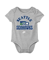 Nike Baby Boys and Girls Seattle Seahawks Rewind 3-Pack Bodysuit