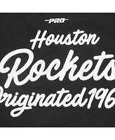 Pro Standard Men's Black Houston Rockets Paint the City Drop Shoulder Sweatshirt