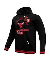 Pro Standard Men's Black Chicago Bulls Area Code Pullover Hoodie