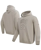 Pro Standard Men's Travis Kelce Tan Kansas City Chiefs Player Name Number Pullover Hoodie