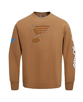 Pro Standard Men's Brown St. Louis Blues Paint the City Pullover Sweatshirt