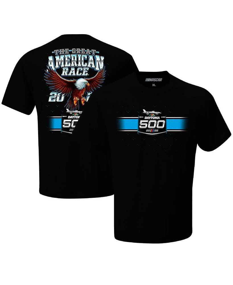 Checkered Flag Sports Men's Black Daytona International Speedway 2025 500 Eagle T-Shirt