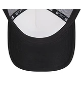 New Era Men's White/Black San Francisco Giants Spring Training Circle Foam A-Frame 9FORTY Trucker Adjustable Hat