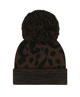 '47 Brand Women's Brown New York Giants Cacao Cuffed Knit Hat with Pom